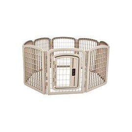 b07fd6dd4s AmazonBasics 8-Panel Plastic Pet Pen-mascotascapitan-PerrosExpand child menu