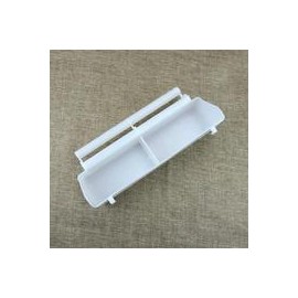 b073wbjshv Ventana mascota pájaro Alimentador de agua taza de pie marco plástico alimentador de alimentos dispositivo para loros