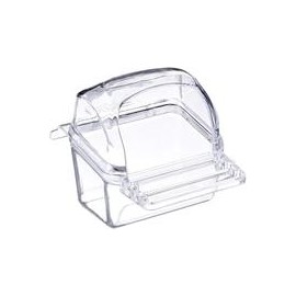 b000ghip9u Prevue Pet Products BPV1219 - Taza de plástico con capucha para pájaros (1 tarjeta), varios colores-mascotascapitan-P