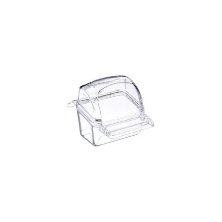 b000ghip9u Prevue Pet Products BPV1219 - Taza de plástico con capucha para pájaros (1 tarjeta), varios colores-mascotascapitan-P