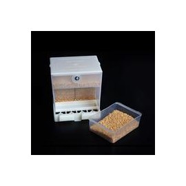 b079cdqqdl rypet no-mess alimentador del pájaro – parrot alimentador automático integrado para pájaros pequeño a mediano-mascota