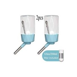 b07xrlqpc8 Kathson Hamster Botella de agua con soporte para cadena, dispensador de agua sin goteo, alimentador automático con fi