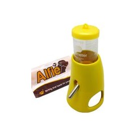 b00dhad3ay Alfie Pet - Botella de agua 2 en 1 con base de cerámica para animales pequeños como hámster enano y ratón-mascotascap