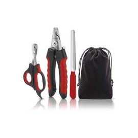 b07s1w15yd Anipaw - Cortaúñas para perros, acero inoxidable, mango antideslizante y cuchillas afiladas, protector de seguridad p