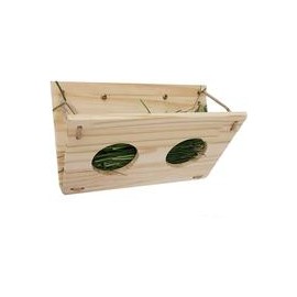 b07wld5vc5 Tfwadmx Bunny Hay Feeder, Rabbit Food Dispenser Wooden Hay Manger Rack Holder for Guinea Pig Chinchilla Hamster-masco