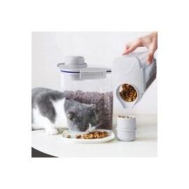 b082xwwd21 Ansee - Recipiente de almacenamiento de alimentos para mascotas, recipiente de cereales con diseño hermético para ver