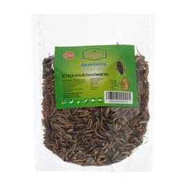 b07r5q9g7c Aperitivos gusanos de comida con cricket seco natural (8oz) 100% natural sin OMG, alimentos para dragones panados, re