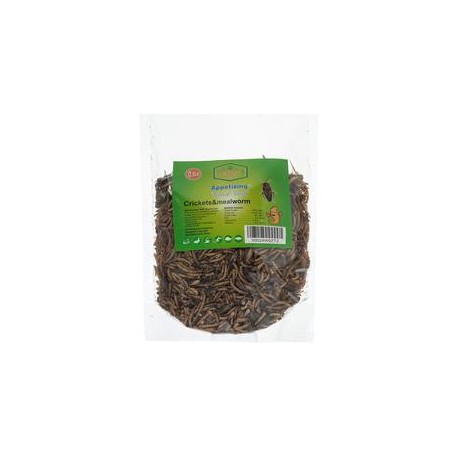 b07r5q9g7c Aperitivos gusanos de comida con cricket seco natural (8oz) 100% natural sin OMG, alimentos para dragones panados, re