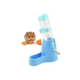 b075jgymr9 Lonni Hamster Water Bottle, 125 ML Small Animal Water Bottle Water Auto Dispenser with Food Container Base for Hamste