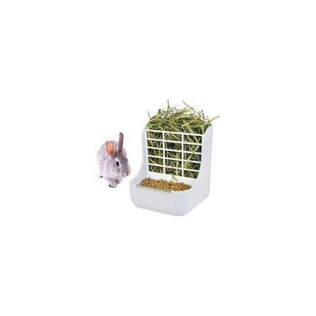 b088zdvzjh QSLQYB Rabbit Feeder Bunny Guinea Pig Hay Feeder, Hay Food Bin Feeder, Hay and Food Feeder Bowls Manger Rack for Rabb