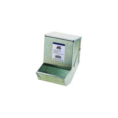 b007q59dyq Comedero para animales pequeños de acero con tapa para animales pequeños con capacidad para varios días de alimentaci
