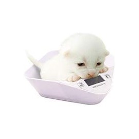 b06xbzmqj6 Báscula digital para mascotas y cocina para cachorros recién nacidos o gatitos con un tazón gratis-mascotascapitan-Pe