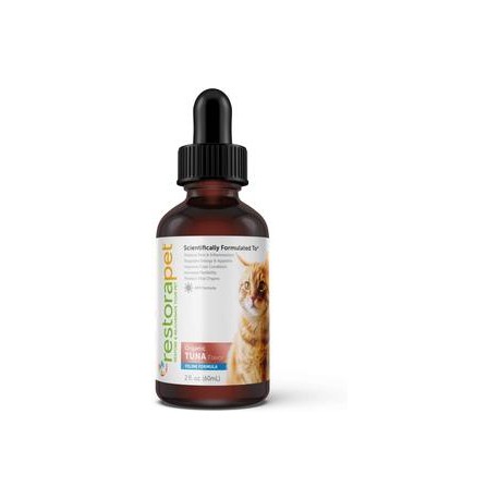 b07wwzgm2d RestoraPet Organic Cat Supplement | Healthy & Safe Antioxidant Liquid Drops | Anti-Inflammatory Multi-Vitamin | Incre