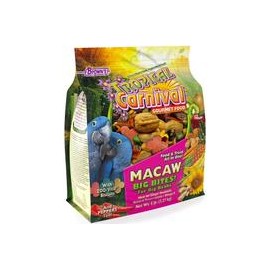 b00061un14 F.M. Brown's Tropical Carnival Gourmet Macaw Food Big Bites for Big Beaks, Vitamin-Nutrient Fortified Daily Diet with