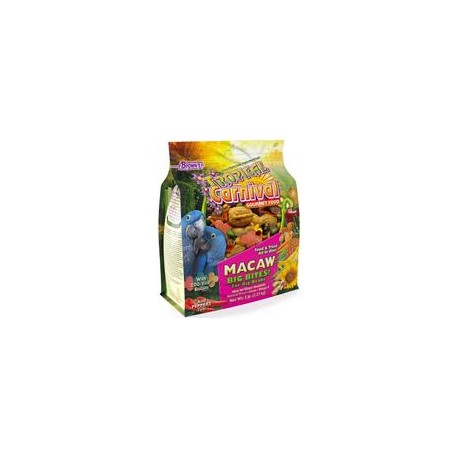 b00061un14 F.M. Brown's Tropical Carnival Gourmet Macaw Food Big Bites for Big Beaks, Vitamin-Nutrient Fortified Daily Diet with