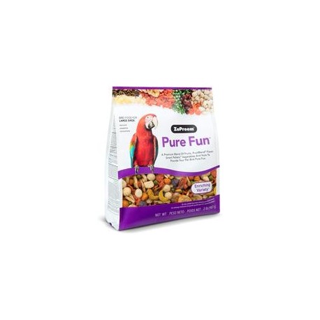 b01gvvjm6e ZuPreem Pure Fun Bird Food for Large Birds | Powerful Blend of Fruit, Natural FruitBlend Pellets, Vegetables, Nuts fo