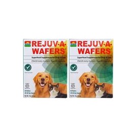 b007twnog4 Sun chlorella- rejuv-a-wafers- Chlorella & Eleuthero Superfood Suplemento para perros y gatos (60 Obleas)-mascotascap
