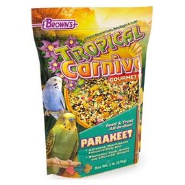 b0002dikpm F.M. Brown 's tropical Carnaval Periquito Alimentos Gourmet, nutritionally Enhanced dieta diaria con frutas, vegetale