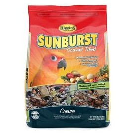 b07dyfp96g Higgins Sunburst, cotorras, Alimento para pájaros, mezcla de Gourmet con frutas y verduras, 3 kg. bolsa rápido envío 