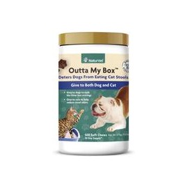 b01b6uwx3y NaturVet – Outta My Box – 500 Soft Chews – Deters Dogs from Eating Cat Stools – Reduces Cat Stool Odors – For Dogs & 