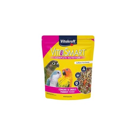 b07x8qv775 Vitakraft Vitasmart Conure & Alimento para loro pequeño, fórmula de alta variedad – 4 libras-mascotascapitan-PerrosEx