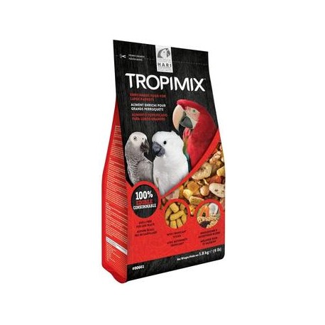 b0002dgyfu Tropimix - Mezcla de alimentos para loro grande, mezcla premium de granos de grado humano, legumbres, nueces-mascotas