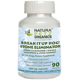 b00i5c6m7k Natura Petz Break It Up. STONE Eliminator (todos los tipos), riñón, Gallstone y Hígado Soporte para mascotas, 90 Cáps
