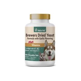 b000o5fle6 NaturVet – Fórmula de levadura seca de cerveza con sabor a ajo – Plus vitaminas – Apoya la piel sana y brillante – Fo