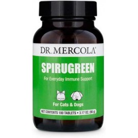 b005iwqhg6 Dr. Mercola Spirugreen Superfood para mascotas – Ayuda a el sistema inmunológico – para gatos, perros, pájaros y los 