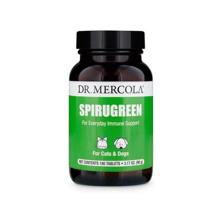 b005iwqhg6 Dr. Mercola Spirugreen Superfood para mascotas – Ayuda a el sistema inmunológico – para gatos, perros, pájaros y los 