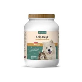 b00076nrra NaturVet – Kelp Help Supplement Powder - Plus Omegas – Supports Healthy Skin & Glossy Coat – Enhanced with Essential 