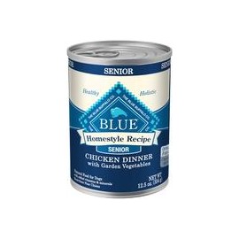 b00n40zey0 Blue Buffalo Homestyle Receta Natural Senior Humedecido Comida para Perro, Pollo 12.5-oz lata (Paquete de 12)-mascota