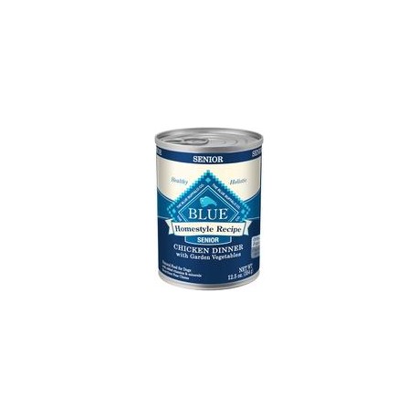 b00n40zey0 Blue Buffalo Homestyle Receta Natural Senior Humedecido Comida para Perro, Pollo 12.5-oz lata (Paquete de 12)-mascota