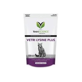 b07dkcspc8 vetriscience laboratorios Vetri Lisina Plus, apoyo inmunológico Suplemento para gatos, 150 Bite tamaño masticables-ma