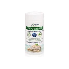 b01lmir9ji Toallitas para orejas de mascotas Arava, para perros, gatos, cachorros y gatitos, 100 unidades, desodorizante de limp