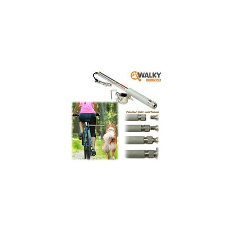 b003oyiaw4 Manos libres para correa de perro en bicicleta Walky Dog Plus, con resistencia de fuerza de 550 libras, correa de gra