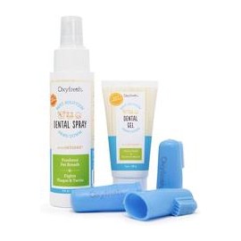 b07svfndrw Kit dental premium para mascotas de Oxyfresh: el mejor tratamiento para el mal aliento para perros y gatos – Solución