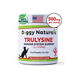b07fdf4g96 Trulysine L-Lysine para gatos sistema inmune soporte de gránulos orales en polvo (4 oz) 100 gramos-mascotascapitan-Pe