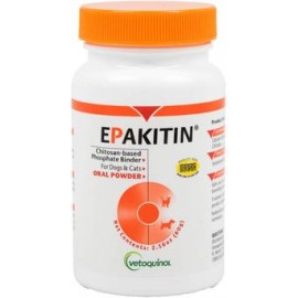 b001b6c7gm Vetoquinol Epakitin - Carpeta de fosfato a base de quitosina para gatos y perros - Suplemento en polvo Renal Support-