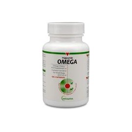 b0017l7ov4 Vetoquinol Triglicérida Omega-3 Cápsulas Suplemento de Ácido Grasa con Aceite de Peces para Mascotas-mascotascapitan-