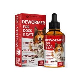 b08122qt2m DEW0RMER para perros y gatos (2 oz) – Treat & Prevent – Amplio espectro WHIPW0RM, H00KW0RM, R0UNDW0RM & TAPEW0RM DEW0