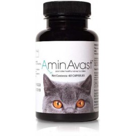 b075fc55fc AminAvast Suplemento de apoyo renal para gatos y perros, 300 mg, promueve y apoya la función natural del riñón, 60 cá