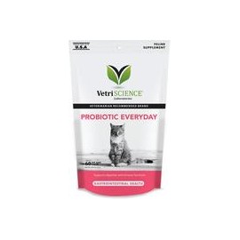 b01doo21nc VetriScience Probiótico diario para gatos, Suplemento de apoyo digestivo, 60 mordeduras de tamaño-mascotascapitan-Per