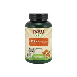 b016wg7uf8 Now Pet Health, suplemento de lisina, en polvo, formulado para gatos, certificado por la NASC, 8 onzas-mascotascapita